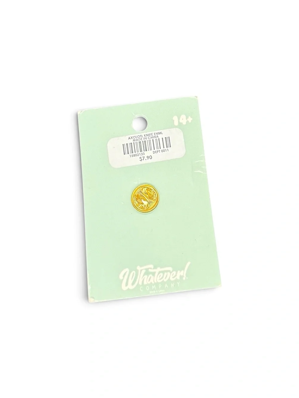 🏷️‼️5/$25🏷️‼️🩷Cute & Deadly Axolotl Enamel Pin/NWT🩷
